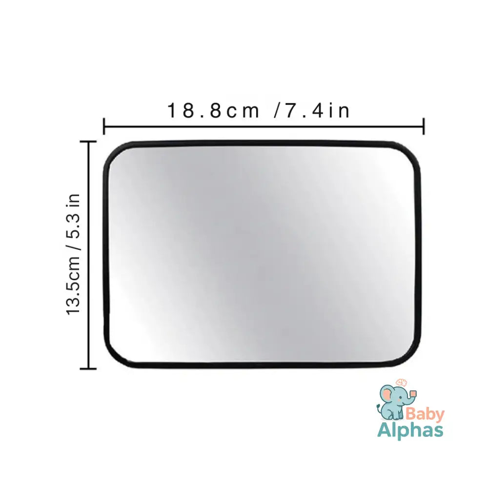 SafeView Mirror by Baby Alphas | Veiliger Autorijden met Rust & Zicht op je Baby
