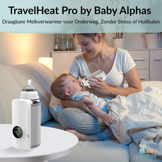 TravelHeat Pro by Baby Alphas | Draagbare Melkverwarmer voor Onderweg, Zonder Stress of Huilbuien