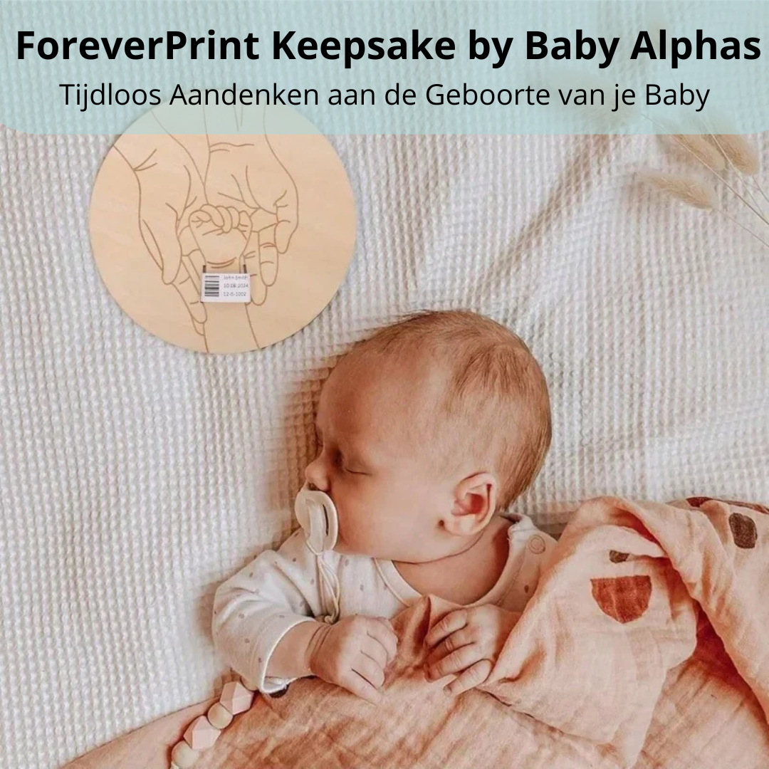 ForeverPrint Keepsake by Baby Alphas | Tijdloos Aandenken aan de Geboorte van je Baby