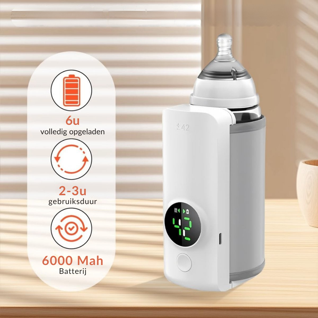TravelHeat Pro by Baby Alphas | Draagbare Melkverwarmer voor Onderweg, Zonder Stress of Huilbuien