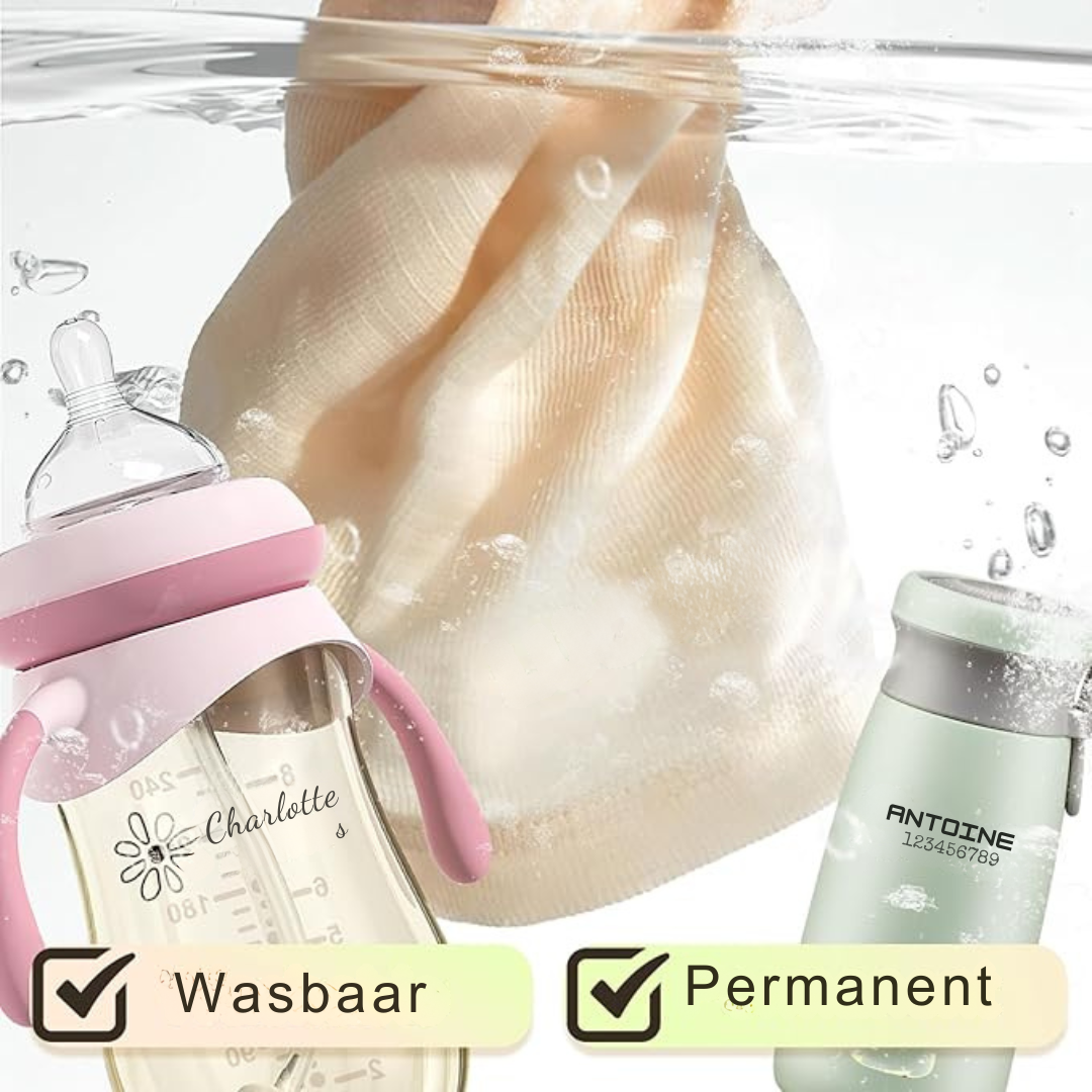 NamePrint by Baby Alphas – Gepersonaliseerde Naamstempel | Waterbestendig & Duurzaam