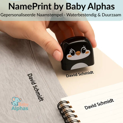 NamePrint by Baby Alphas – Gepersonaliseerde Naamstempel | Waterbestendig & Duurzaam