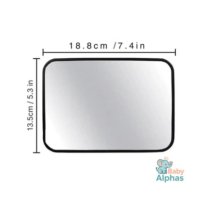 SafeView Mirror by Baby Alphas | Veiliger Autorijden met Rust & Zicht op je Baby