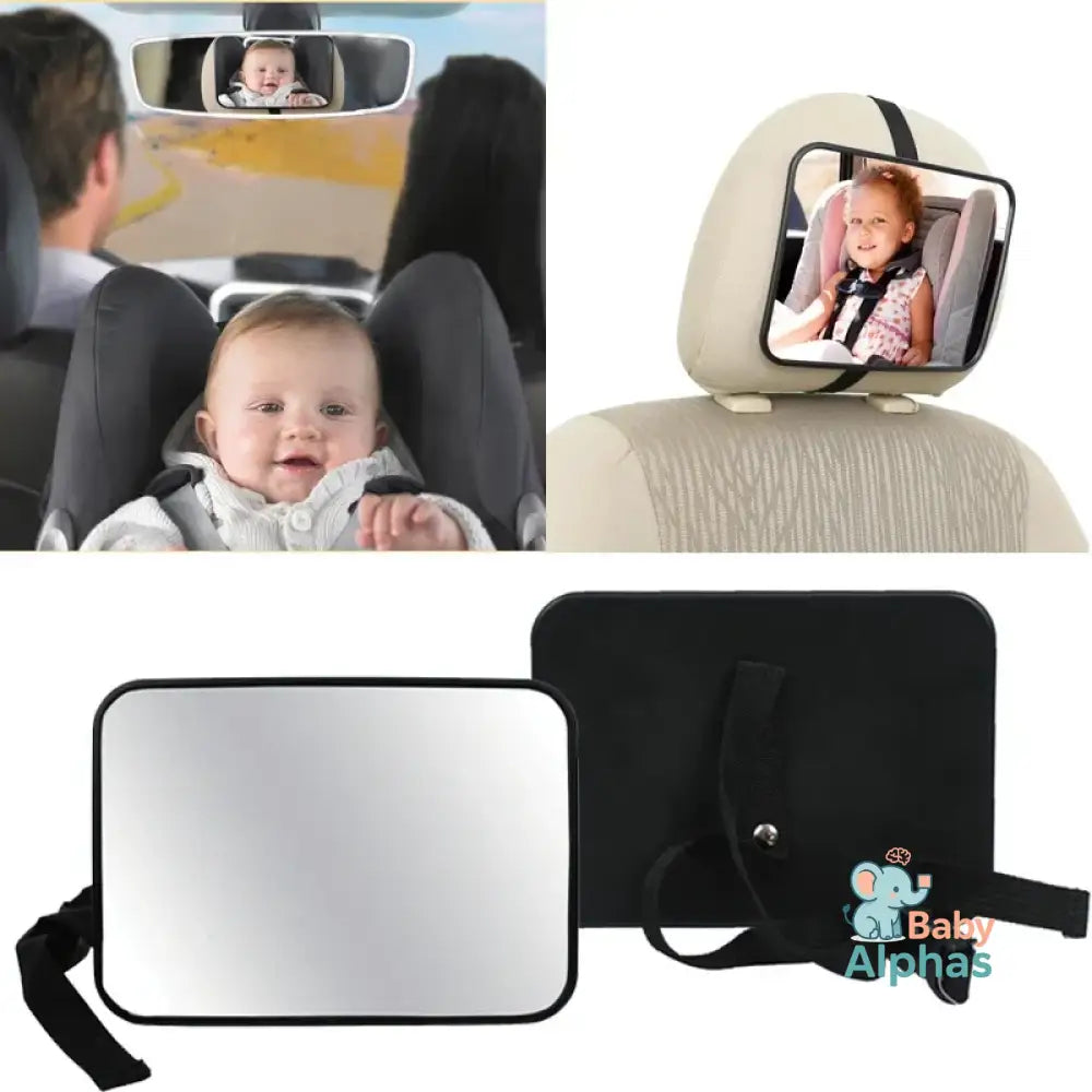 SafeView Mirror by Baby Alphas | Veiliger Autorijden met Rust & Zicht op je Baby